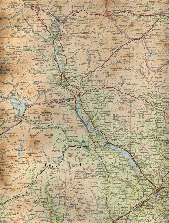 Galloway Fishing Map